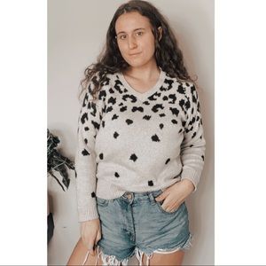 LOVE TREE CHEETAH PRINT PULLOVER